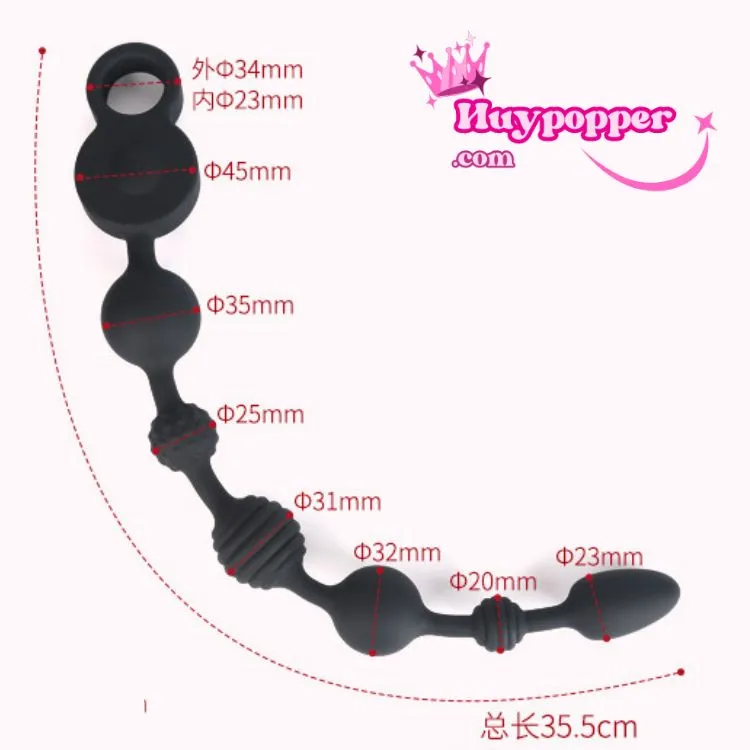 Powerful 3-Motor Anal Beads Strong Vibrating Stimulation — hình 6