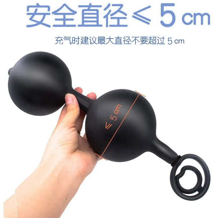 Inflatable Anal Plug Stretchable Cockring Strong Pleasure — hình 3
