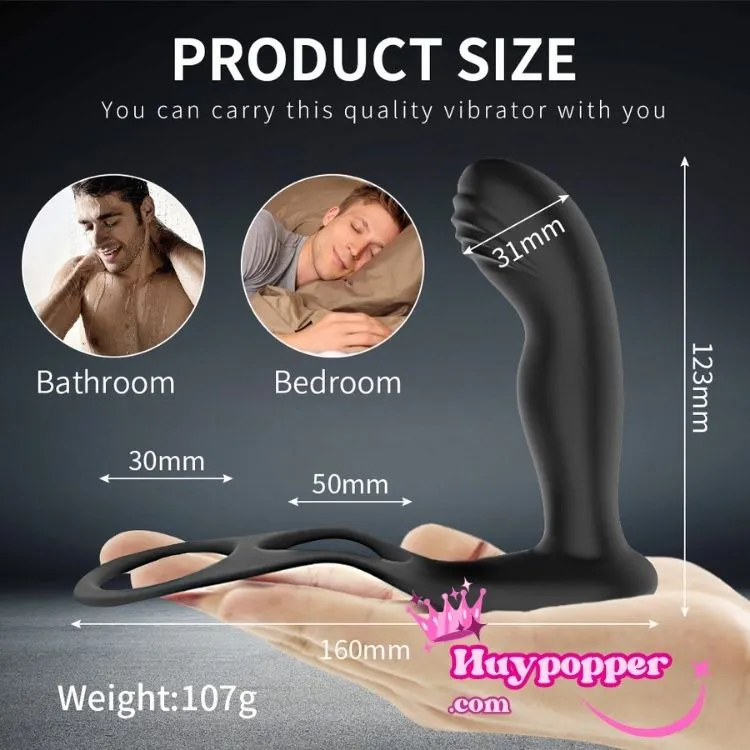 Male Anal Vibrator with Cockring Coro Prostate Stimulation — The versatile smartphone app control introduces a variety