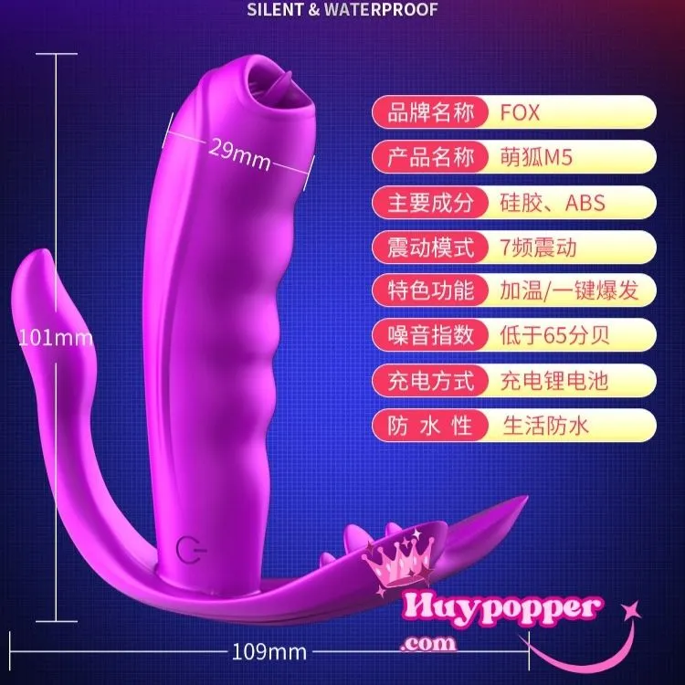 Remote-Controlled Tongue Licking Powerful Vibrating Egg — hình 6