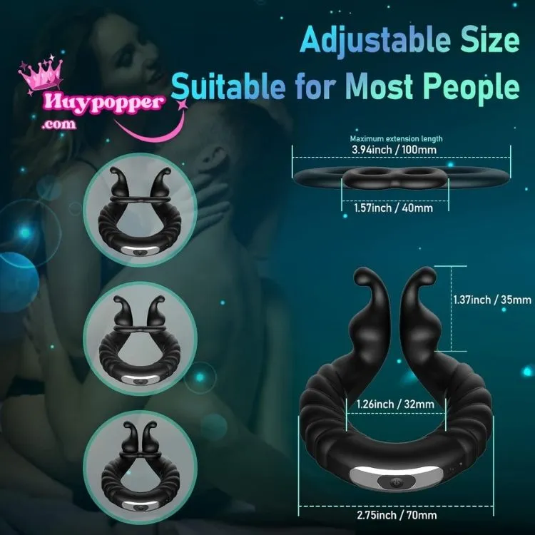Strong 3 Bullet Vibrating Penis Ring — hình 6