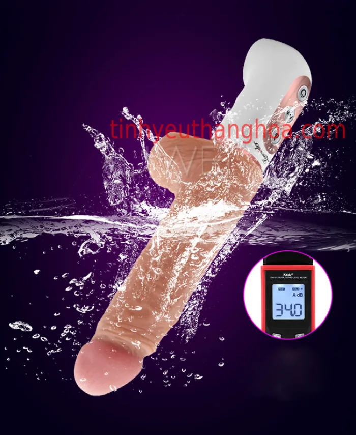 Loveaider 25cm Heated Vibrating Soft Penis — hình 6