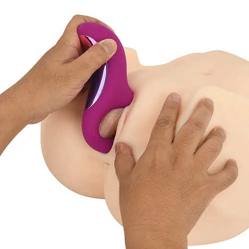 Premium Audio Wave Silicone Massager Pink Black Safe Body — hình 3