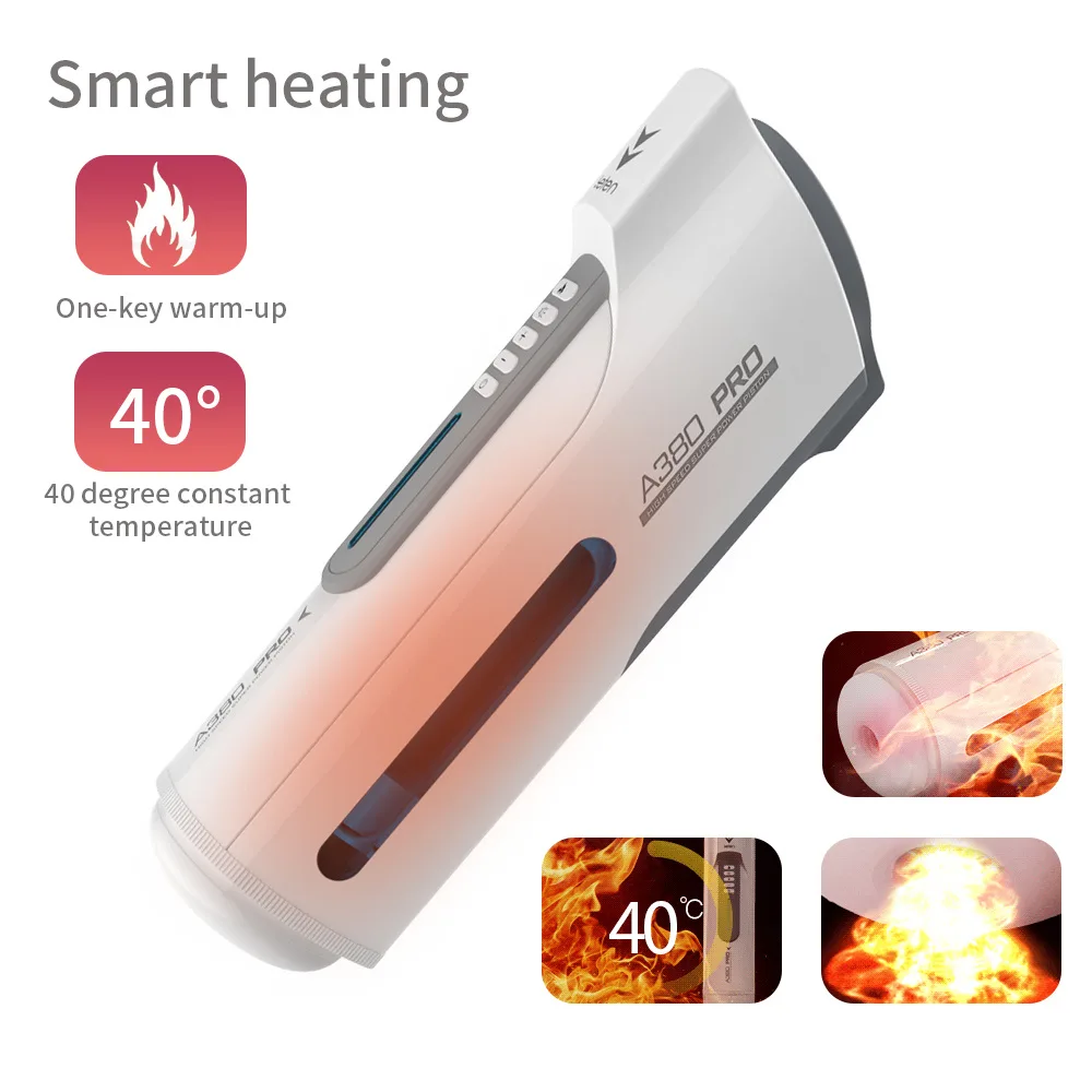 Automatic Heated Sucking Masturbator with Vibration Silicone — Sleek Design & Safe Material
