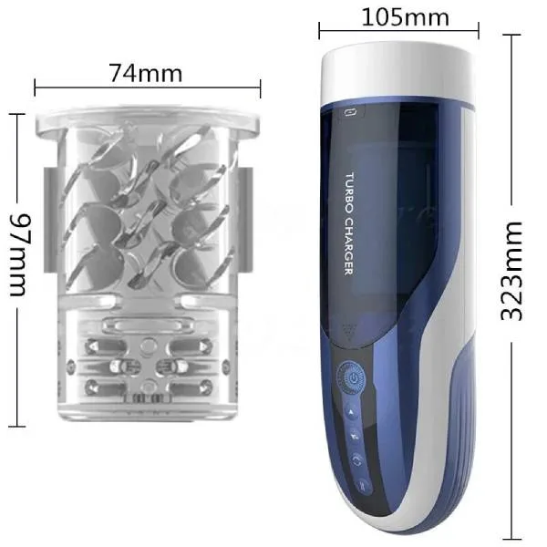 Leten Turbo Charger Multi-Function Rotating Thrusting — Perfect for those seeking high-quality solo enjoyment, it