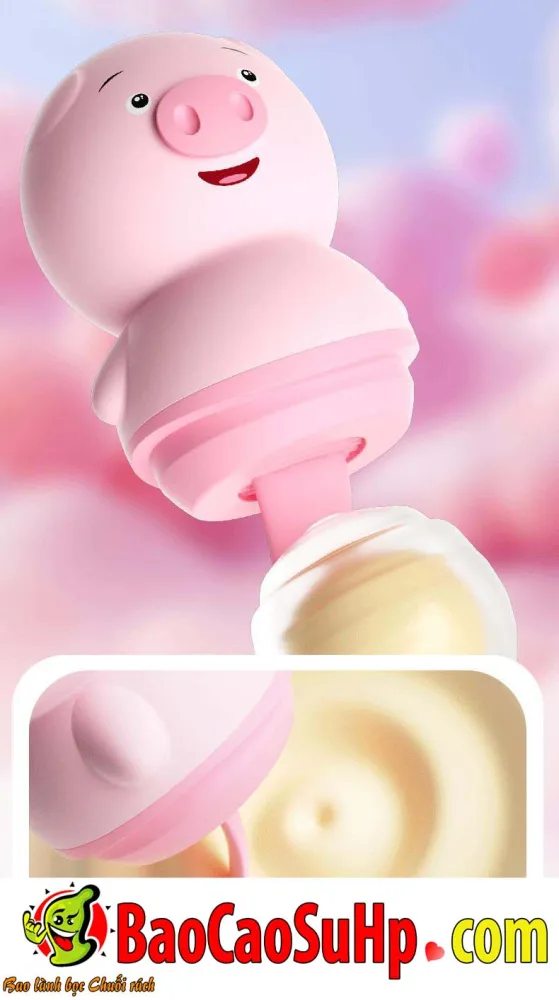 Pig Love 2in1 Licking Suction Waterproof Silicone — hình 12