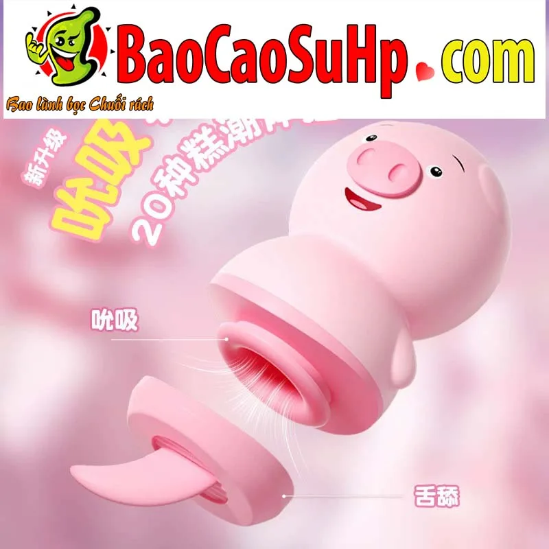 Pig Love 2in1 Licking Suction Waterproof Silicone — hình 2
