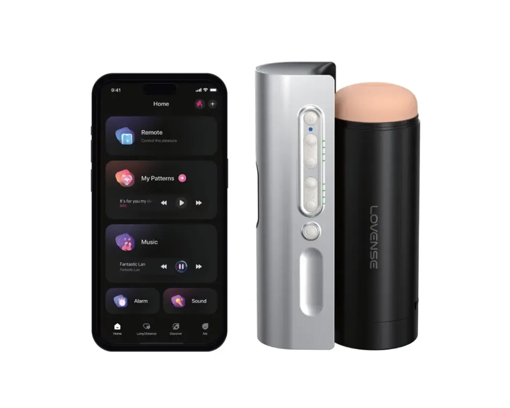 AI smart automatic vibrating wall mount masturbator silicone — hình 6