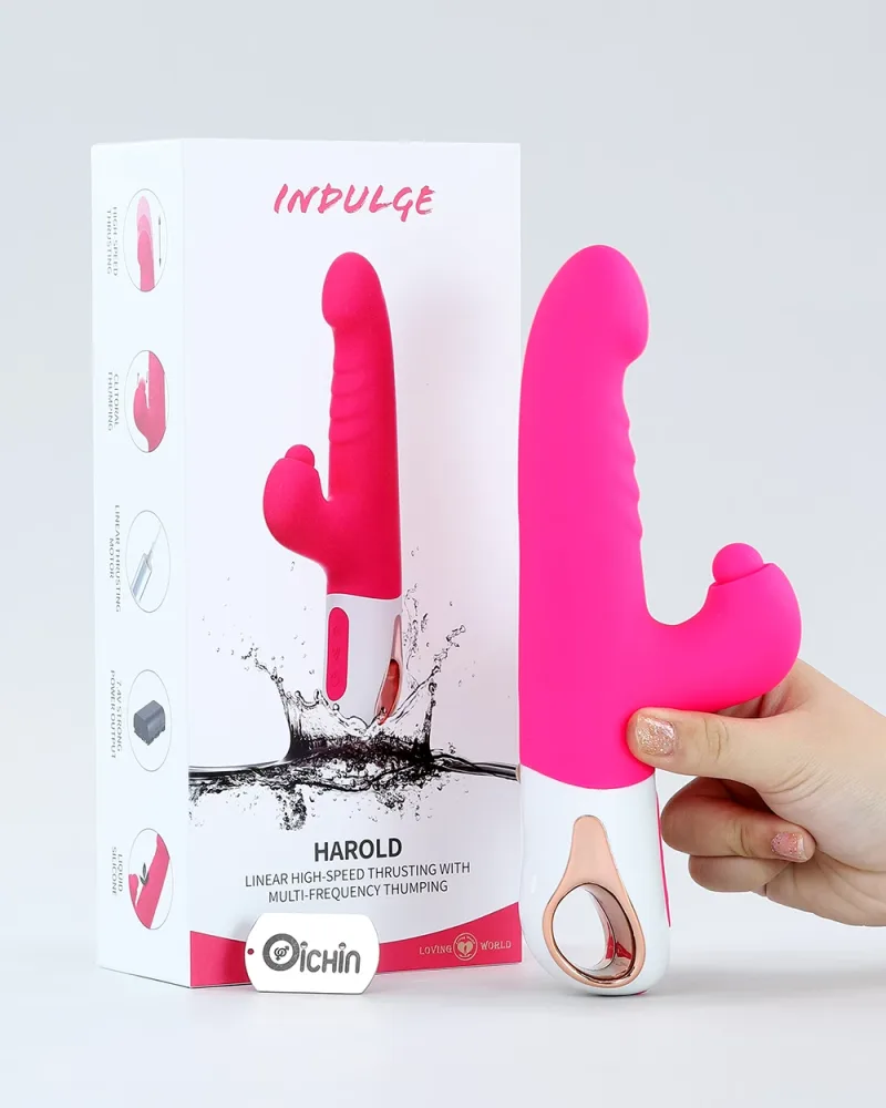 Loving World Harold Ergonomic Thrusting Vibrating Dildo — Powerful Muscular Design for Ultimate Stimulation