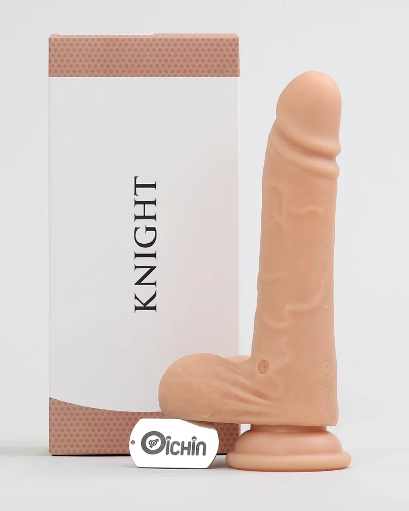Loving World Knight Asian Size Thrusting Heated Vibrator — Warm Sensation for a Truly Lifelike Experience