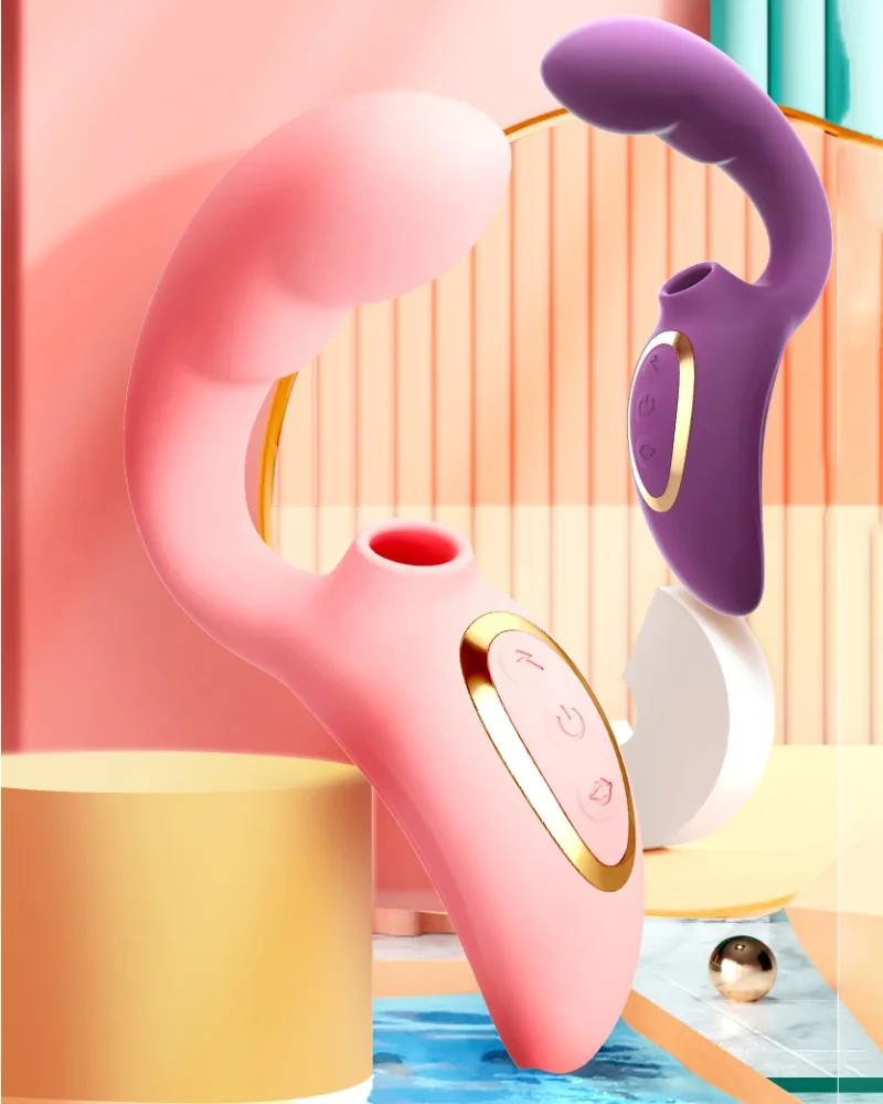 Loving World Suction Tongue G-Spot Vibrator Heated — Designed to bring warmth and intense pleasure, this
