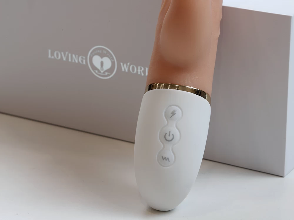 Wind Chaser Vibrating Rotating Warming Realistic Dildo Toy — Easy to Use, Full Control at Your Fingertips