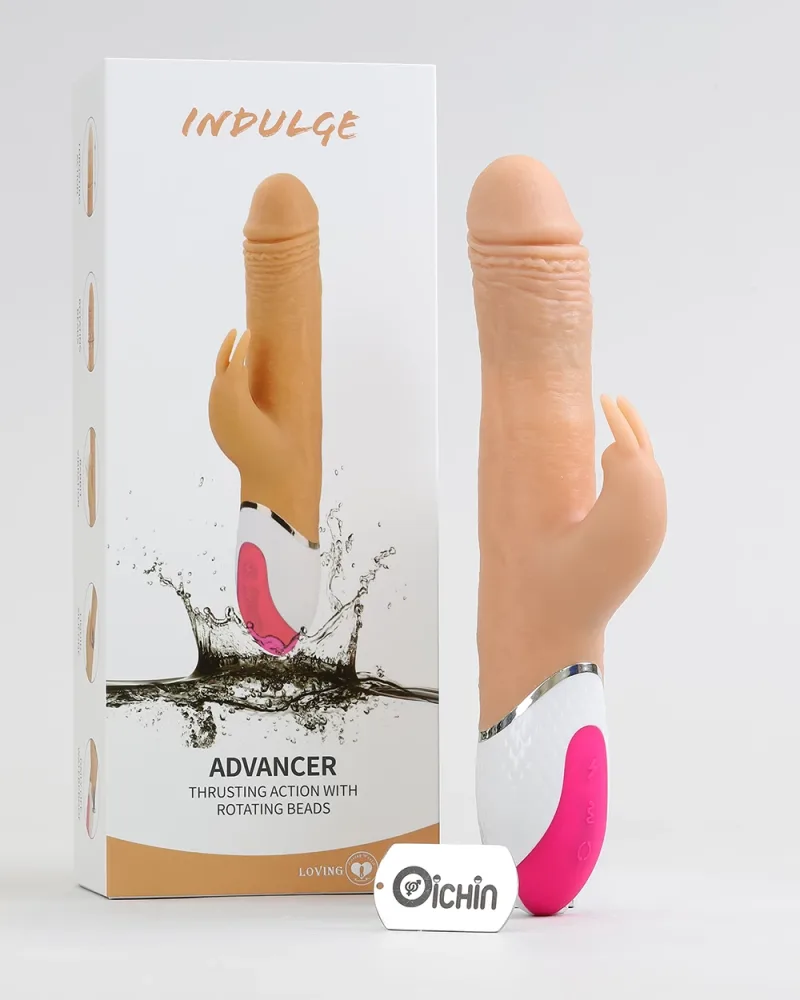 LovingWorld ADVANCER 7-Mode Silicone Thrusting Vibrator Soft — Its silky smooth finish makes every touch irresistibly