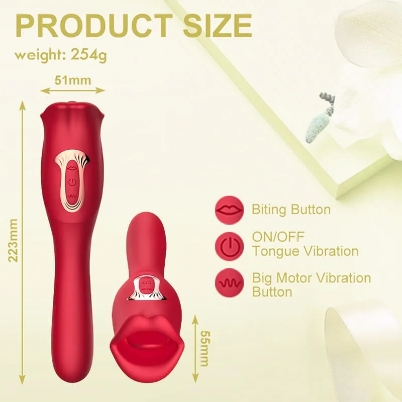 Multi-Function Vibrator Licking Sucking Handle High Pleasure — hình 3
