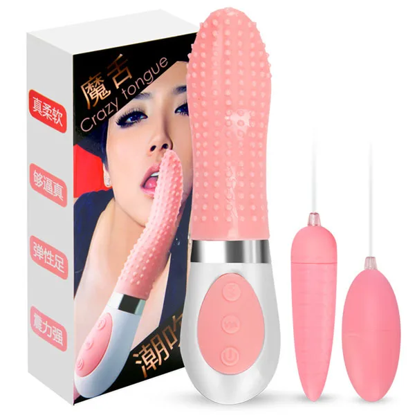 Crazy Tongue Dual-Ended G-Spot Clitoral Licking Vibrator — Unmatched Design for Maximum Stimulation