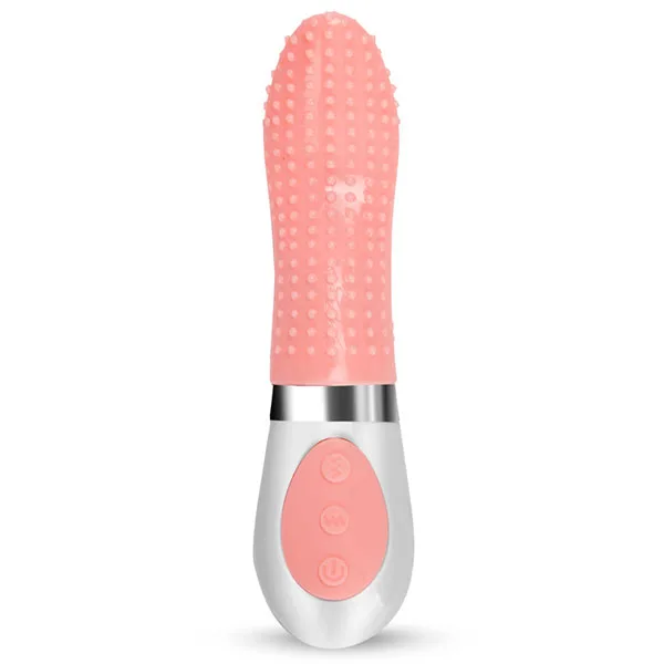 Crazy Tongue Dual-Ended G-Spot Clitoral Licking Vibrator — Safe, Premium Silicone Material for Comfort and Health
