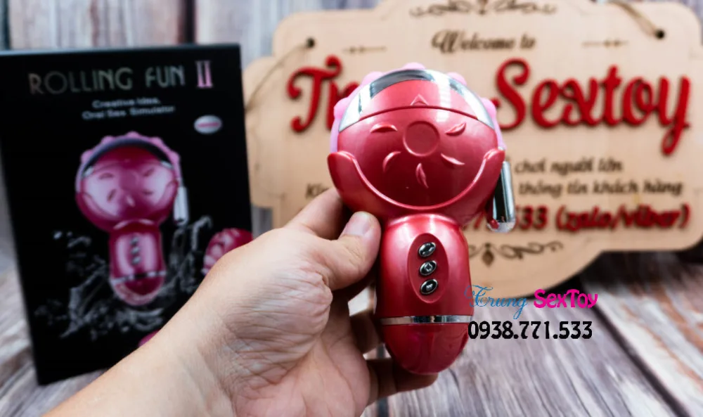 Rolling Fun 2 Rotating Tongue Vibrator 6 Modes Waterproof — hình 3