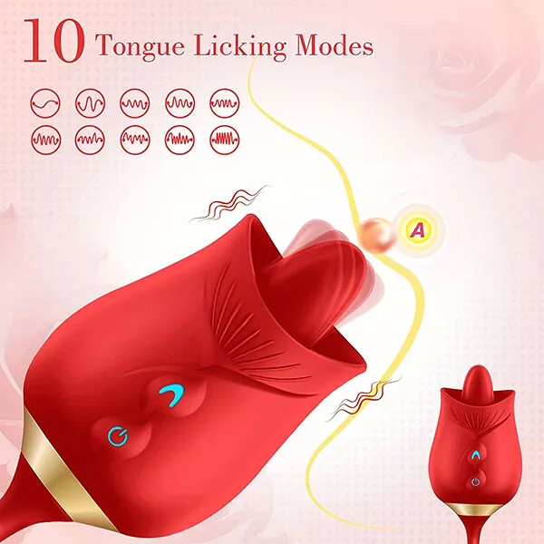 Rose Licking Tongue With Rotating Egg 3-in-1 Ultimate — Detailed Product Specifications