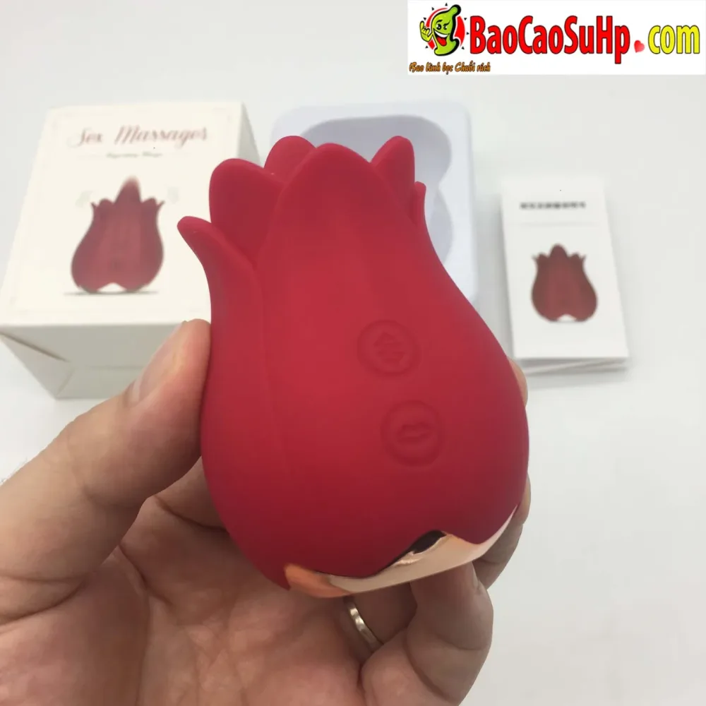 Mengma HGOD Red Rose Tongue Licking Female Pleasure Massager — hình 3