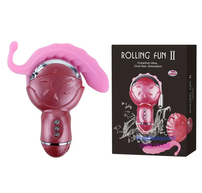 Rolling Fun 2 Rotating Tongue Vibrator 6 Modes Waterproof — Powerful & Innovative Stimulation for Ultimate Pleasure