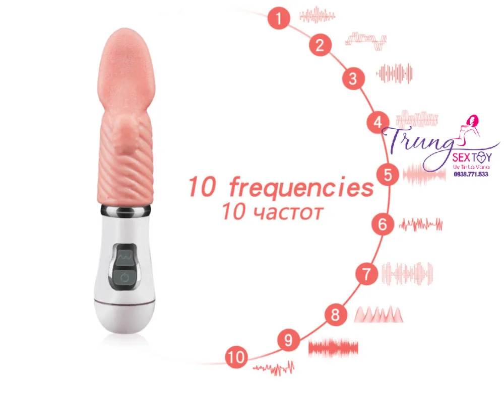 Tongue Mini 10-Speed USB Rechargeable G-Spot Licking — hình 8