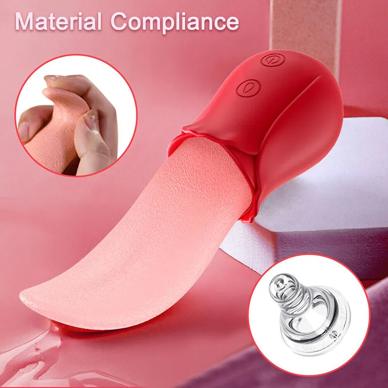 Powerful Tongue Vibrator Licking Clitoral Stimulator — hình 2