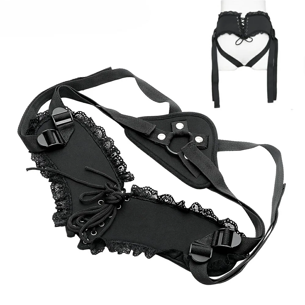 Strap-On Dildo Harness Lesbian Couples Intimate Pleasure — Its sleek, aesthetically pleasing appearance boosts