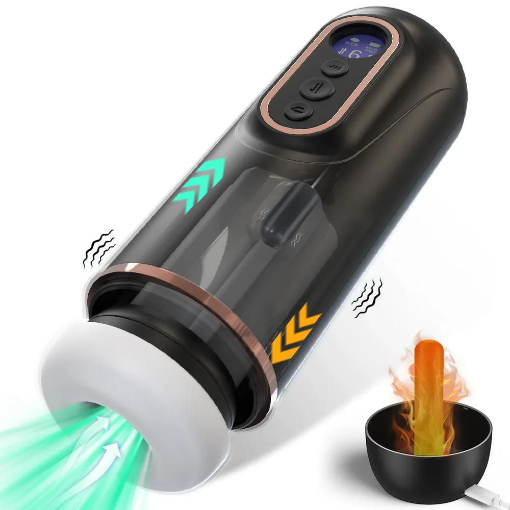 Automatic Heated Suction Masturbator 9Vibrations 7Pumps — Designed for men seeking a natural and intensely
