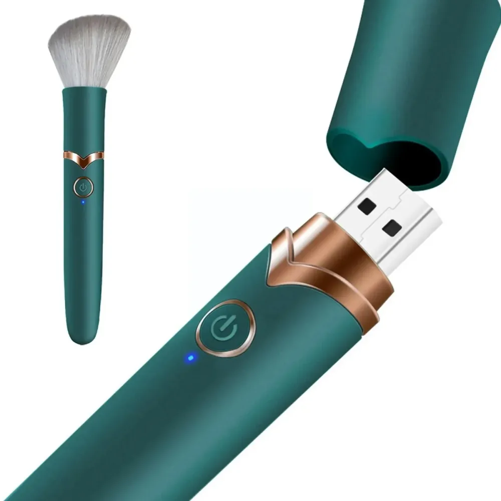 Makeup Brush Shape Vibrator 10 Modes USB Charging — Perfect for Every Woman and Couple