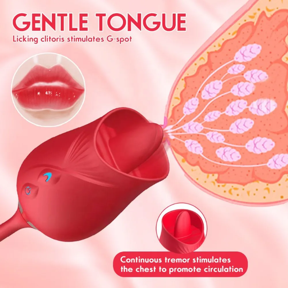 Rose-Shaped 10 Mode USB Silicone Vibrating Egg Waterproof — Premium Quality for Your Comfort and Safety