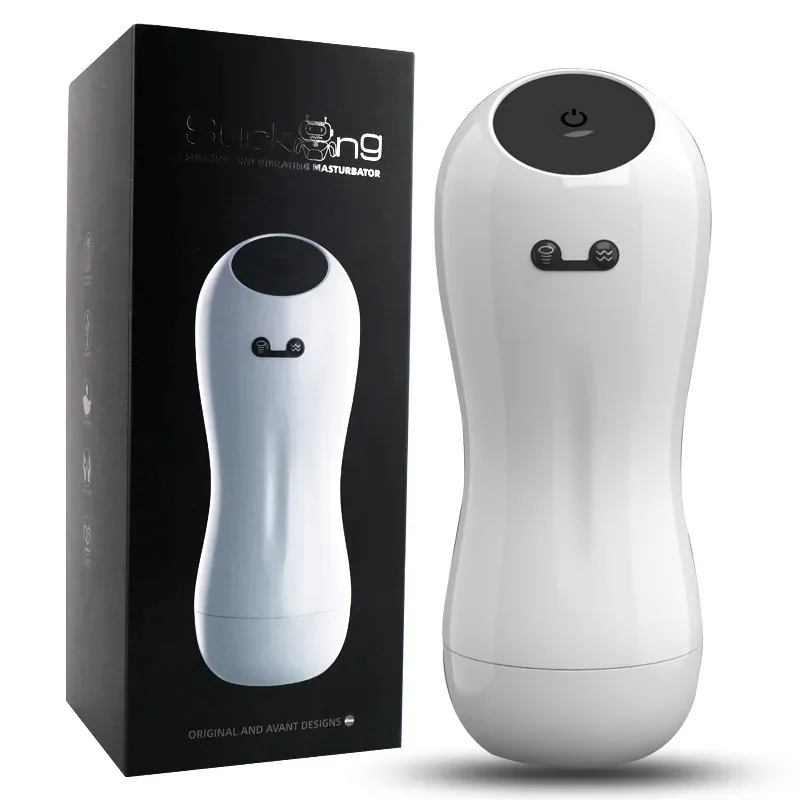 Sucking Vibrating Male Masturbator 3 Levels Intense