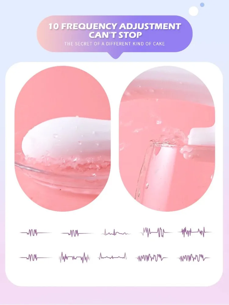 G-Spot Massage Vibrator 10 Modes ABS Silicone White Pink — hình 2