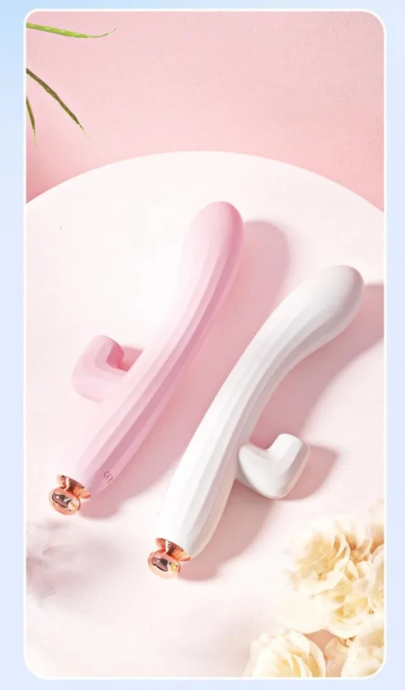 G-Spot Massage Vibrator 10 Modes ABS Silicone White Pink — hình 4