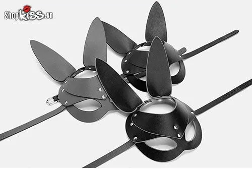 BDSM Leather Bunny Mask Bold Fetish Party Accessory — Enhance Your Sensual Experience