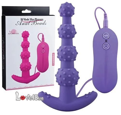 Anal beads soft silicone prostate massager gay toy 14.5cm — Powerful Vibration Modes for Personalized Pleasure