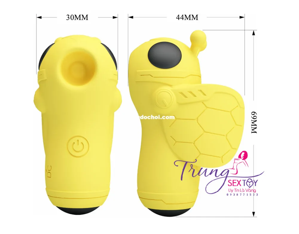 Le Mini G-Spot Sucking Massager 10 Modes Yellow — hình 6