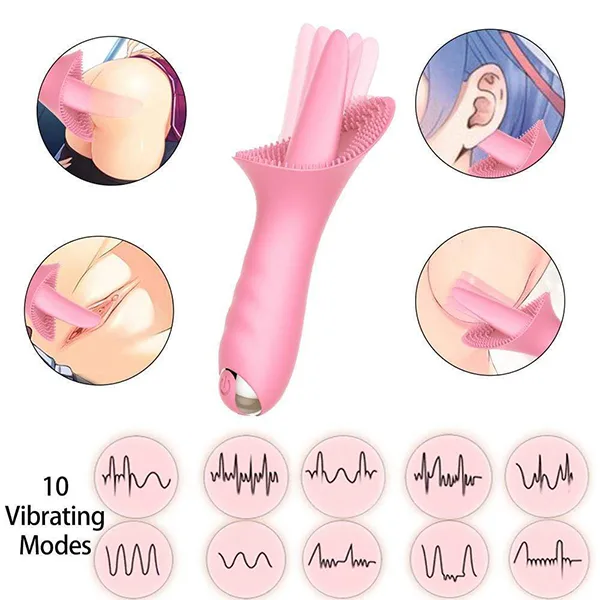 Vibrating Tongue & Vaginal Massager for Female Intimacy — Premium Quality and Safe Materials