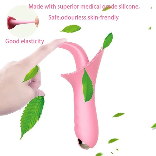 Vibrating Tongue & Vaginal Massager for Female Intimacy — Ideal For Solo Play or Couple’s Fun