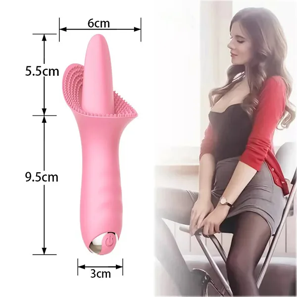 Vibrating Tongue & Vaginal Massager for Female Intimacy — hình 8