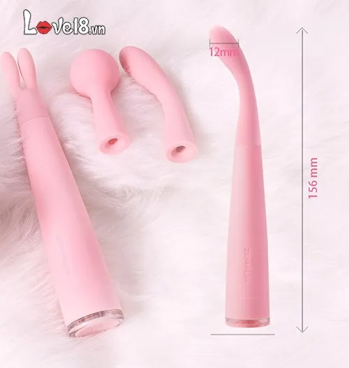 Zemalia Lulu G-Spot Massager 3 Heads Silicone Pink — Detailed Specifications