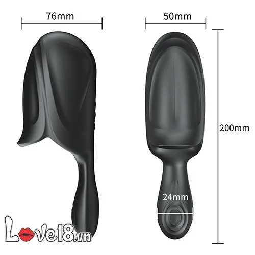 Oral Sex Masturbator Penis & Testicles Vibrating Massager — hình 5