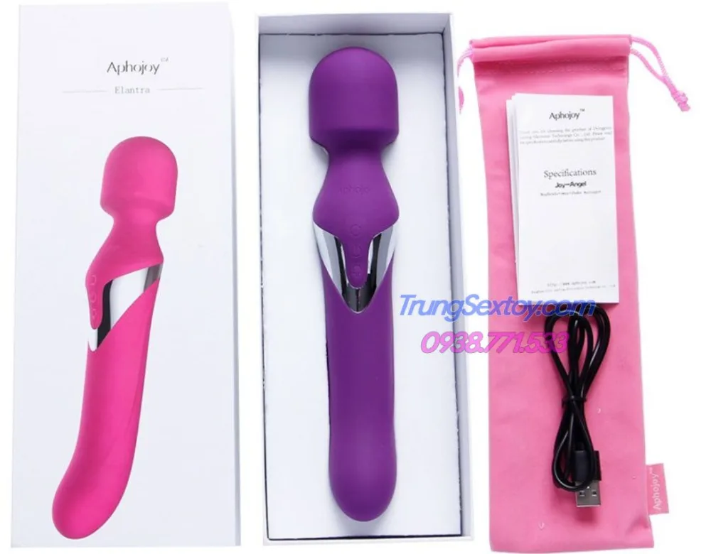 Eltran Aphojoy Dual Vibrate Silicone Couples Massager — Designed for Couples and Individual Pleasure