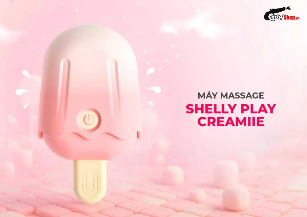Shelly Play Creamiie Mini Suction Tongue Vibe Cute Ice Cream