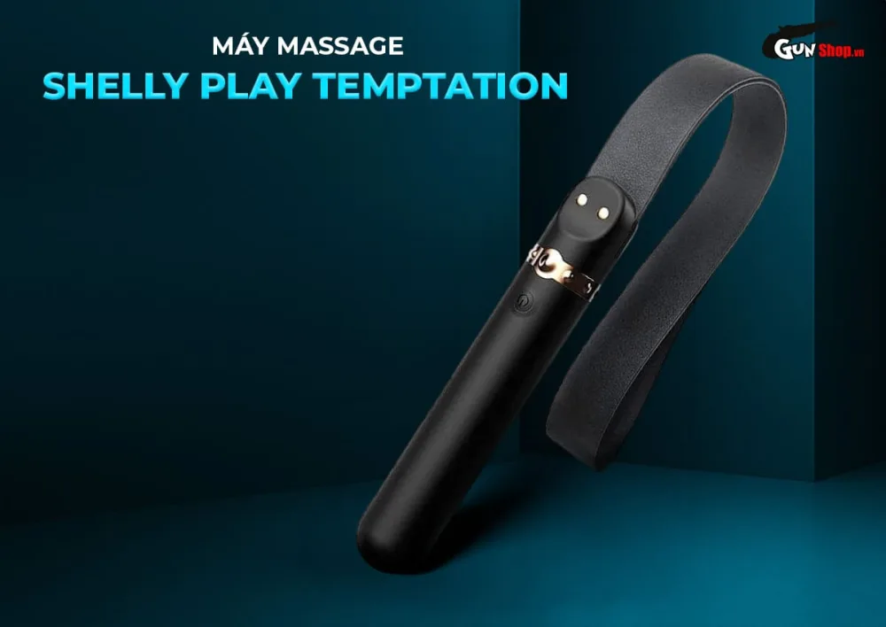 Shelly Play Temptation BDSM Leather Whip & Massager