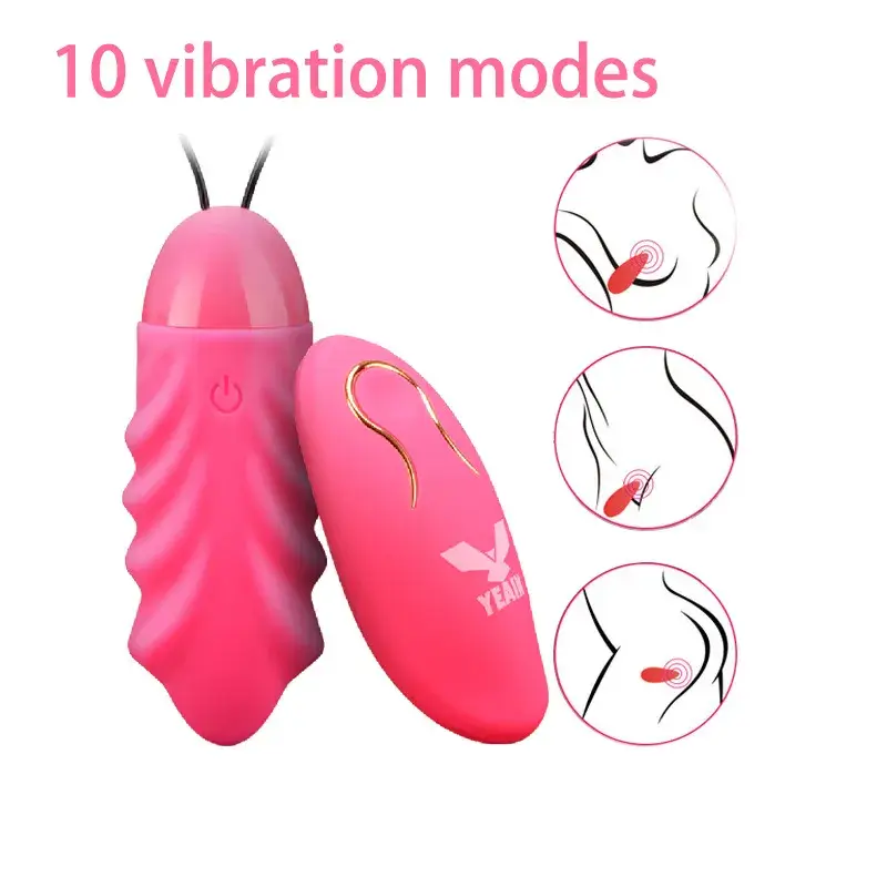 EG05D Wireless 10-Mode Egg-Shaped Silicone Clitoris Massager — It enhances sexual wellness by focusing on the clitoris