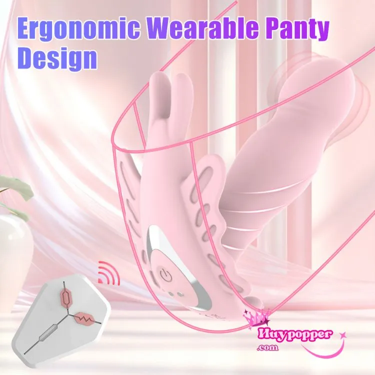 Remote control butterfly vibrator with rotator pulsator — hình 3