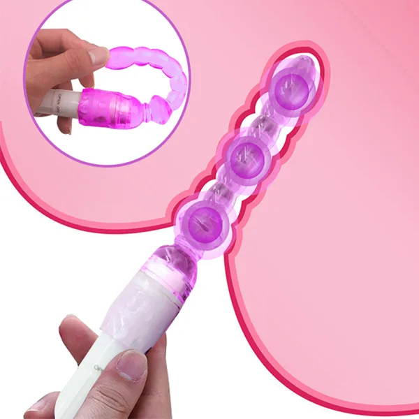 Anal Beads Powerful Vibrator Safe Silicone — Versatile Use for Maximum Pleasure