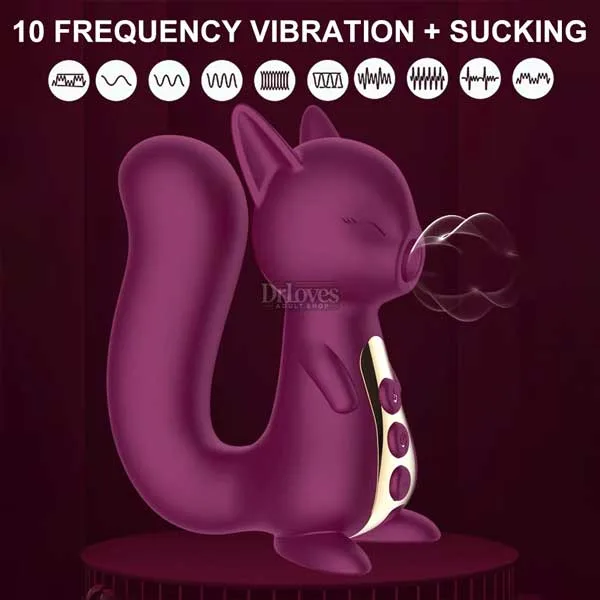 OEM Fox Vagina Warm Suction 10-Speed Waterproof Vibrator — hình 3