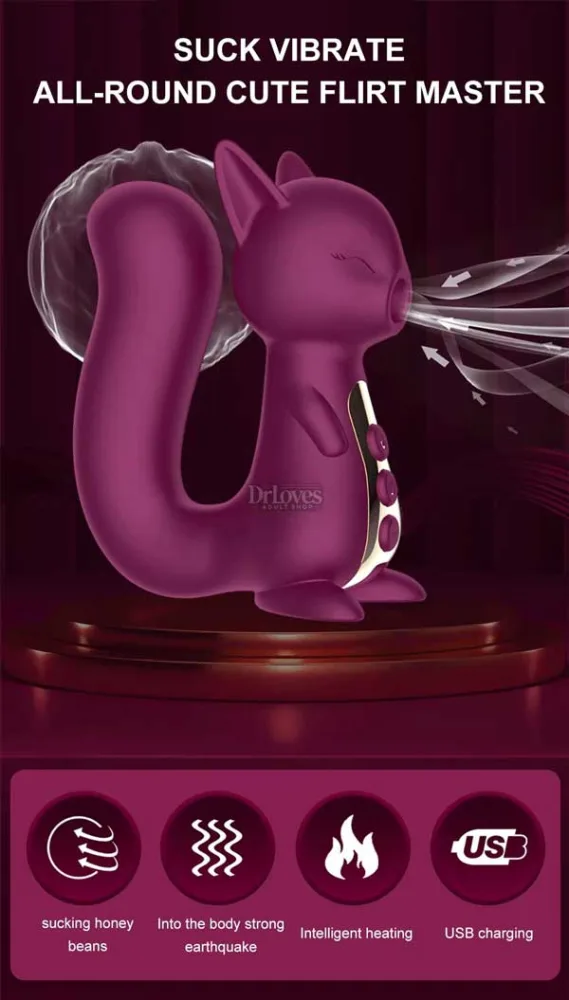 OEM Fox Vagina Warm Suction 10-Speed Waterproof Vibrator — hình 5