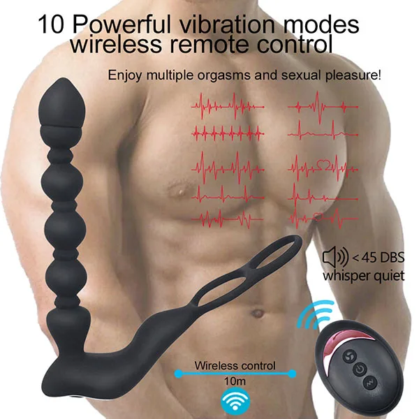 Body Safe Remote Control Anal Beads Vibrator — Designed with Your Comfort and Safety in Mind